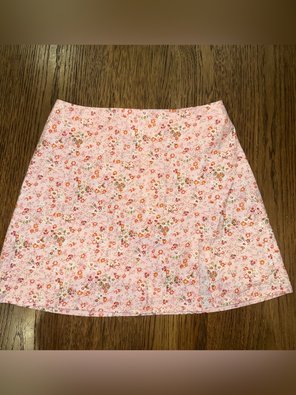 Princess Polly Pink Floral A-Line Mini Skirt